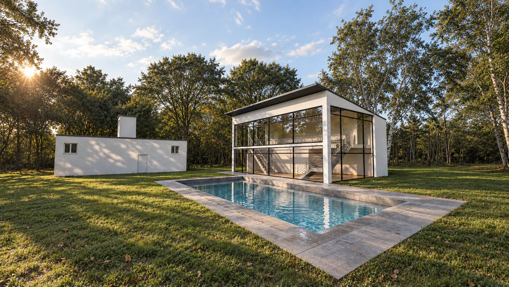 Havehus med pool 2